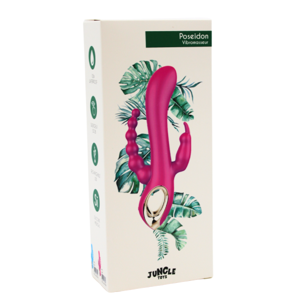 Vibromasseur Rabbit  rose  avec chapelet vibrant 